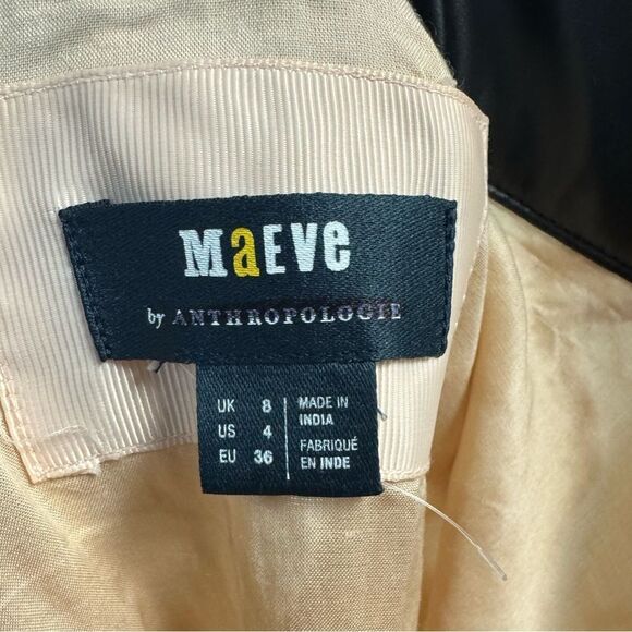 Anthropologie Maeve Square-Neck Lace Mini Dress Size 4 - Picture 6 of 7